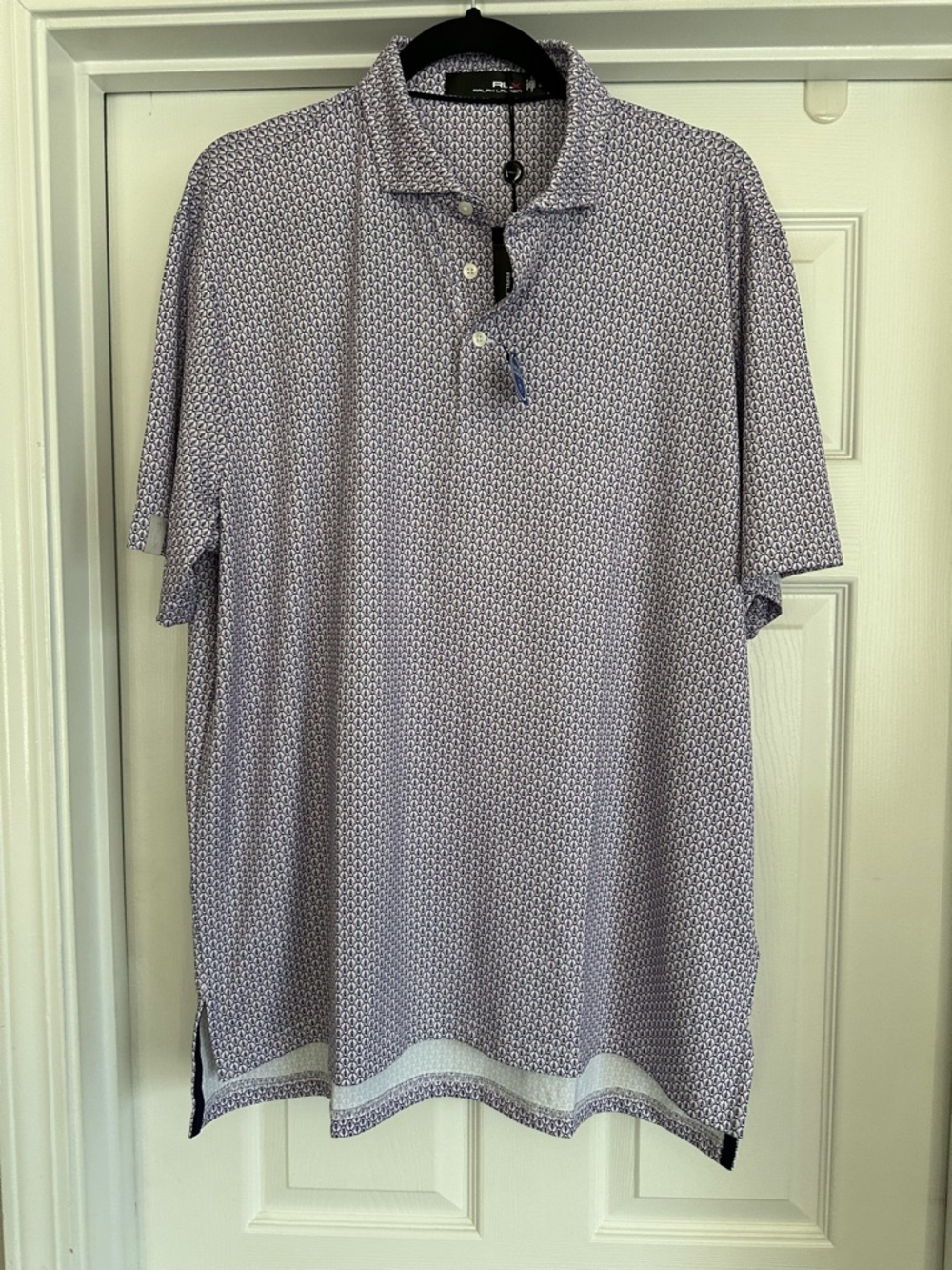 NEW RLX Ralph Lauren Golf Wicking Polo Shirt Mens Size L